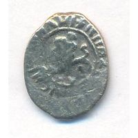 Денга ~1425-1462 Василий II Васильевич (Темный) Всадник с соколом/ Самсон и лев _состояние F/VF