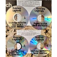 DVD MP3  - Russian Legends - (Brilliant Classics 100 CD Box Set) Святослав РИХТЕР  Гидон КРЕМЕР, Леонид КОГАН, Виктор ТРЕТЬЯКОВ,  Евгений КИСИН, Давид ОЙСТРАХ,  Лазарь БЕРМАН, Эмиль ГИЛЕЛЬС... - 4 DVD
