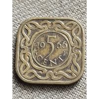 Распродажа - 5 центов 1966г.,Республика Суринам