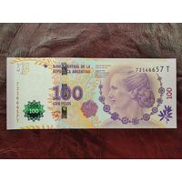 100 песо Аргентина 2017 г. Эвита Перон.