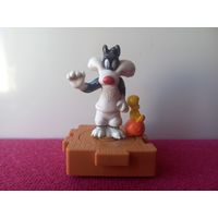 Сильвестр и твити. Фигурка. Игрушка. 1996 г.