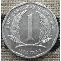 1 цент 2008 Восточные Карибы