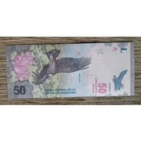 Werty71 Аргентина 50 песо 2018 UNC банкнота птица андский кондор