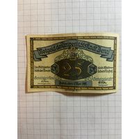 25 пфеннингов (нотгельды) г. Германия.