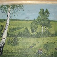 Картина соцреализм холст.40-50г.ХХвек. РАСПРОДАЖА КОЛЛЕКЦИИ.