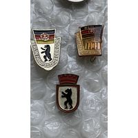 Значки гдр, Берлин столица Германии, 3 шт