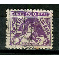 Бразилия - 1940/1941 - Экономика и культура 200R - [Mi.525X] - 1 марка. Гашеная.  (Лот 5JF)-TG2P16