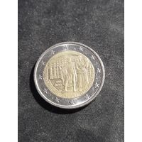 Австрия 2 евро 2016 200 лет Национальному банку