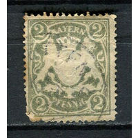 Королевство Бавария в составе Германской империи - 1900 - Герб 2Pf - [Mi.65] - 1 марка. Гашеная.  (Лот 44HG)-T41P16