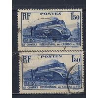 Франция 1937 XIII-й конгресс железнодорожников.Паровоз "Пацифик" #340