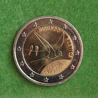 Эстония 2 евро 2023 "Деревенская ласточка". UNC из ролла.