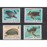 Соломоновы острова -1983 (Мих.485-488) , ** , Морская фауна,Черепахи(полная серия)