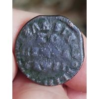 Распродажа - 1 копейка 1715г.,ПЕТР 1