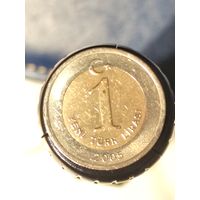 Турция 1 лира 2005 -3-