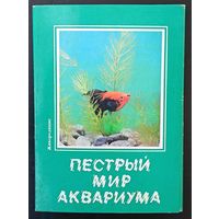 Комплект из 9 открыток (не хватает 13) Пестрый мир аквариума Живородящие 1989 Выпуск 8