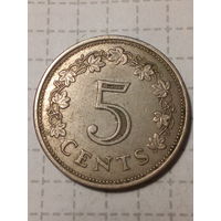 5 цента Мальта 1972 год