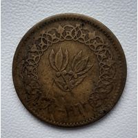 Монета 1/2 букши, Йеменская Арабская Республика (Северный Йемен), 1963 год.