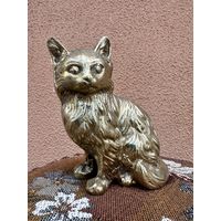 Бронзовая тяжелая статуэтка Кот, Европа, много лотов с рубля