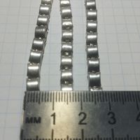 Крупная цепочка серебро 925 пробы, 15,5 грамм, 42 см. Ручная работа интересная форма, можно использовать как браслет в два оборота