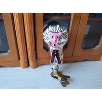 Елочная игрушка на прищепке Лев Бонифаций цирк