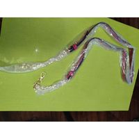 Шлейка к женской сумочке бардовая