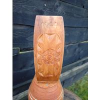 Ваза агитация "Минск 1944 СЕРП И МОЛОТ"дерево, редкая, ретро-ссср!