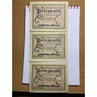 Нотгельд 50-75 пфеннигов 1-2-2 марки -2712