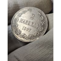 2 марки для Финляндии Николай Второй. Отличная .