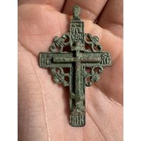 Крестик нательный старинный "Штурвал"