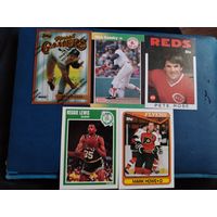 Коллекционные карточки Хоккей, бейсбол, баскетбол 1980-е