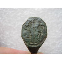 Перстень воин и зверь(птица)