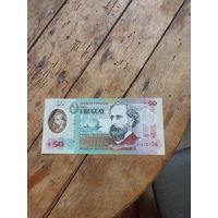 Уругвай 50 песо 2020 год( полимер)