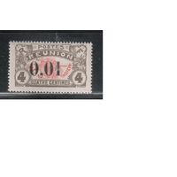 Реюньон-1917,(Мих.83)  * , Французские колонии, Стандарт,Карта, Надп.(одиночка)