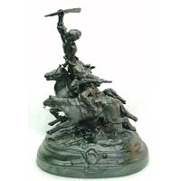 Джигитовка. Чугунное литьё. Куса, 1970г, СССР.