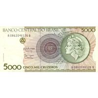 Бразилия 5000 крузеиро образца 1992 года UNC p227