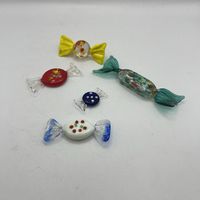 Набор декоративных конфет ручной работы, 5 шт. Италия (Мурано). Арт 3485
