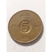 Швеция 5 оре 1958