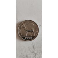 Маврикий 1 рупе 1990