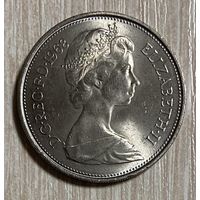 Монета 10 новых пенсов 1968 год. Великобритания.