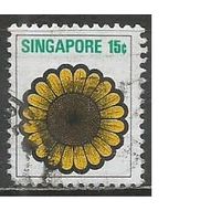 Сингапур. Цветы Юга Азии. Подсолнечник. 1973г. Mi#195.