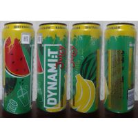 Банка от энергетика DYNAMIT Банан и арбуз 2024.10.08(12мес) с R ENERGY DRINK JUICY (ОБМЕН/ПРОДАЖА/ТОРГ) 1лот=1шт