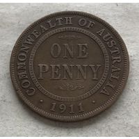 Австралия 1 пенни 1911 Георг V - первый год чекана!