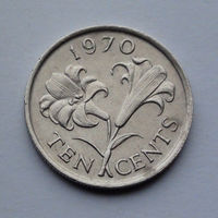 Бермудские острова 10 центов, 1970