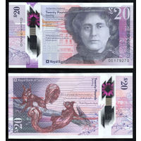 ШОТЛАНДИЯ 20 Фунтов 2019 г., W372-2019(1) "Royal Bank of Scotland" (Кэтрин Крэнстон)