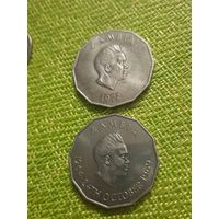 Замбия. 50 нгве 1972 г ( Тираж 510.000 шт )