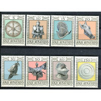 Сан-Марино - 1974г. - Старинное оружие - 8 марок - полная серия, MNH [Mi 1059-1066]. #O-Se-Z-1-14