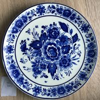 ТАРЕЛКА ..   Бабушкин цветочек   ..  ДЕЛФТ   Delfts Blauw Kandwerk