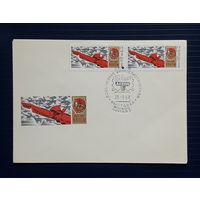 СССР 1968 КПД худ.Лесегри. Всесоюзная филвыставка "50 лет ВЛКСМ". СГ. 5шт одним лотом.