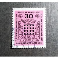 Марка Германия 1967 год День евангелической церкви