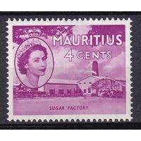 121.BrKSe. Великобритания. Колонии. Маврикий. Елизавета II. Местные мотивы. 4C. 1953 г. Mi.#245. MNH.